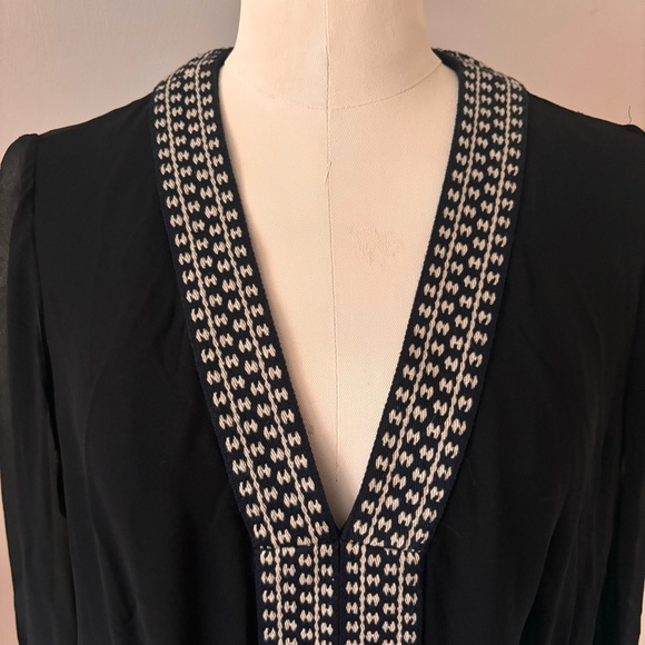Tory Burch silk embroidered tunic, sz 8 - Picture 6 of 6
